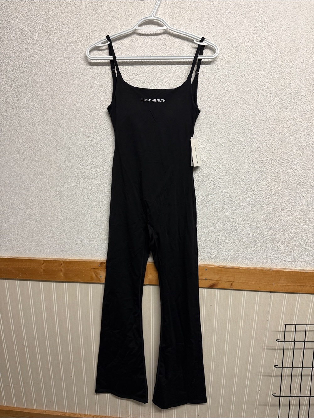 Black Slim-Strap Jumpsuit